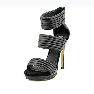 Mia Limited Edition Kiara Black Strappy Sandals 9